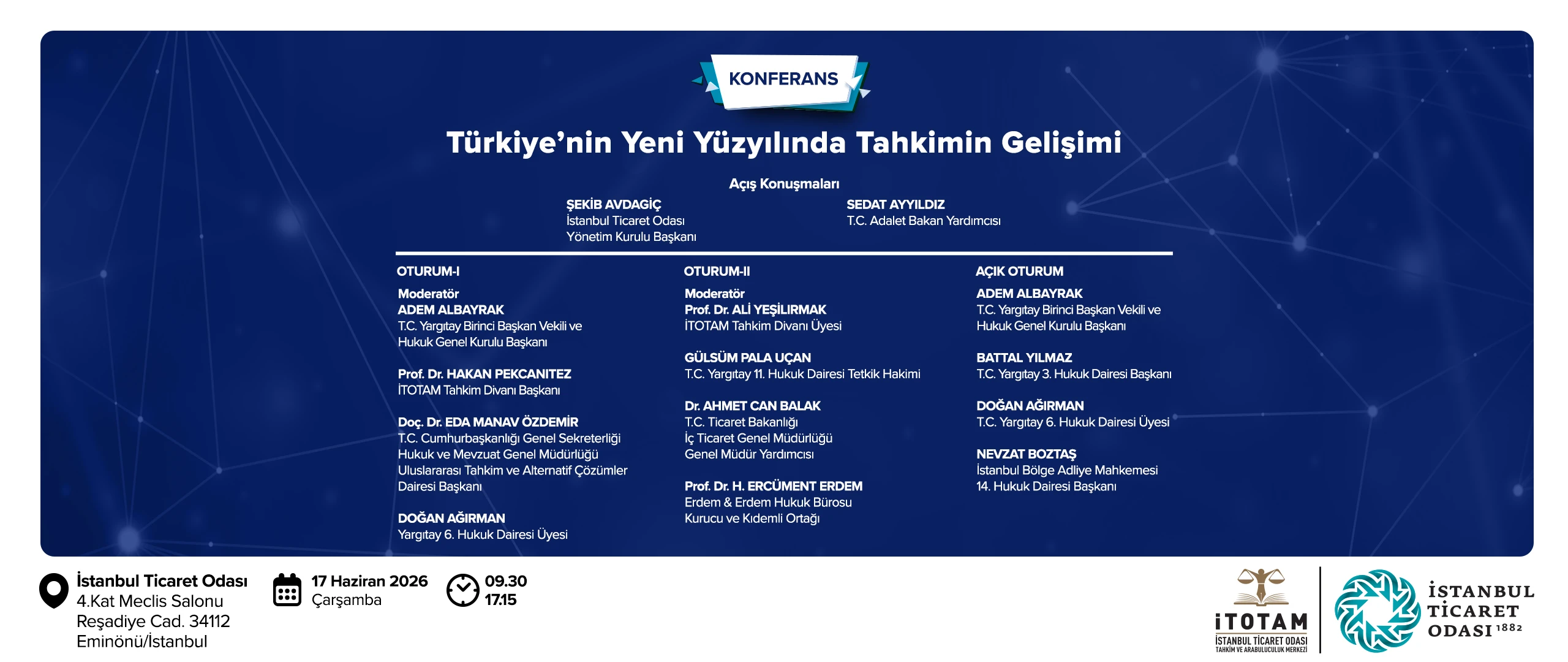 "Türkiye’nin Yeni Yüzyılında Tahkimin Gelişimi" Konferansı